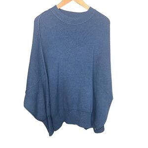 Free People Blue Shrug Sweater (oversized fit)